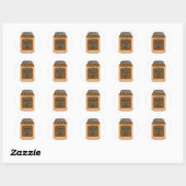 Sticker Rond Citrouille Pie Fillin (Feuille)