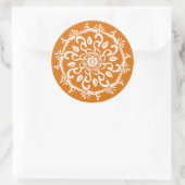 Sticker Rond Citrouille Pie Mandala (Sac)