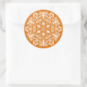 Sticker Rond Citrouille Pie Mandalla (Sac)