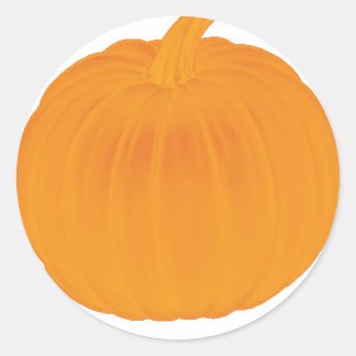 Sticker Rond Citrouille simple