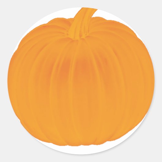 Sticker Rond Citrouille simple (Devant)