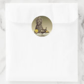 Sticker Rond Citrouille turc (Sac)