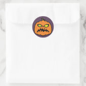 Sticker Rond Citrouille Zombie (Sac)
