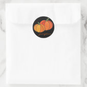 STICKER ROND CITROUILLES ! (Sac)