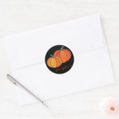 STICKER ROND CITROUILLES ! (Enveloppe)