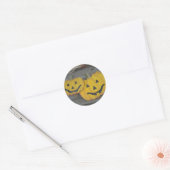 Sticker Rond Citrouilles (Enveloppe)