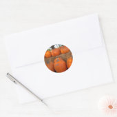 Sticker Rond Citrouilles d'Halloween (Enveloppe)