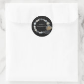 Sticker Rond Citrouilles du parti Halloween (Sac)