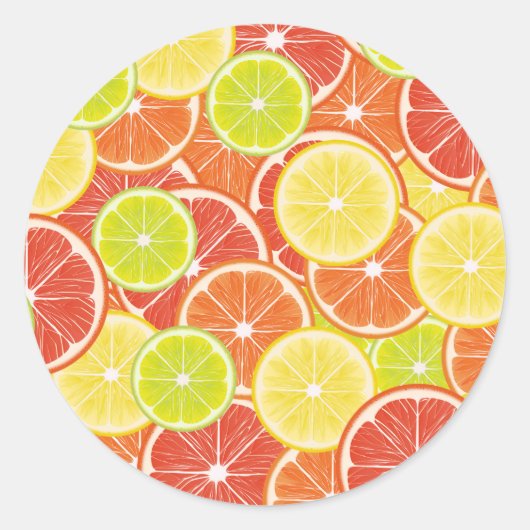 Sticker Rond Citrus (Devant)