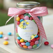 Sticker Rond Citrus fait maison Limoncello Citron Mariage faveu