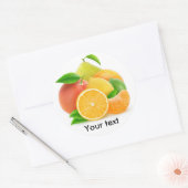 Sticker Rond Citrus fruits (Enveloppe)