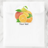 Sticker Rond Citrus fruits (Sac)