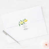 Sticker Rond Citrus Lemon - Elle a trouvé son pressoir principa (Enveloppe)