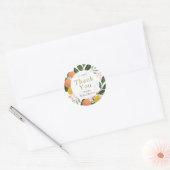 Sticker Rond Citrus Merci de la taille principale (Enveloppe)