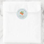 Sticker Rond Citrus Orange Fête de Mariage  (Sac)