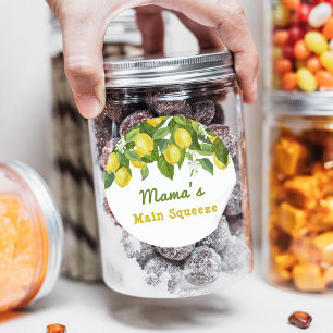 Sticker Rond Citrus Squeeze principal Sweetie Baby shower citro