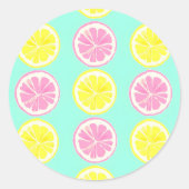 Sticker Rond Citrus Symphony (Devant)