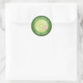 Sticker Rond Citrus vert Citrus Fruit Alimentation Sensibilisat (Sac)