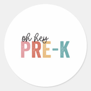 Sticker Rond Ck À L'École Étudiants Enseignant Oh Hey Priorité