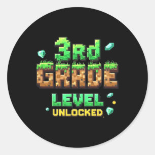 Sticker Rond Ck À l'école Niveau 3e année Débloqué Garçons Game