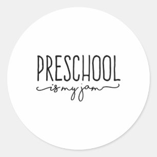 Sticker Rond Ck À L'École Préscolaire Est Mon Jam Pré-k Enseign