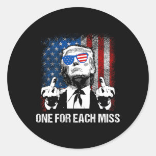 Sticker Rond (ck) Trump Un Pour Chaque Miss Trump Chemise Vote