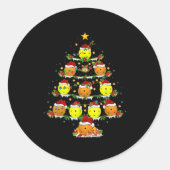 Sticker Rond Ckleball Christmas Tree Lights Funny Srts Player X (Devant)