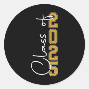 Sticker Rond Cl De 2025 Diplômé Supérieur 2025 Fier F