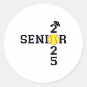 Sticker Rond Cl De 2025 Softbyll Diplômé Supérieur Wom