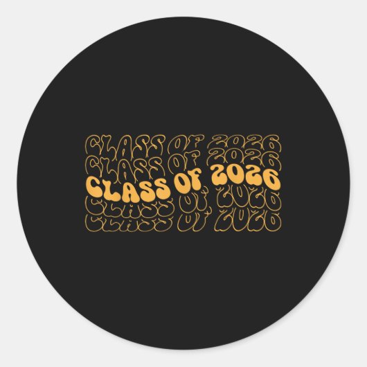 Sticker Rond Cl De 2026 Senior (Devant)