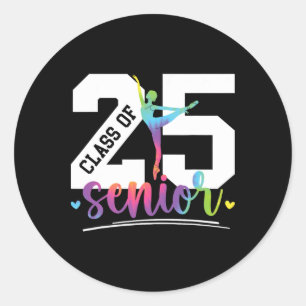 Sticker Rond Cl Of 2025 Dance Senior 2025 Senior Dancer 2025