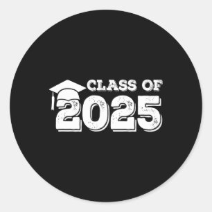 Sticker Rond Cl Of 2025 Shirt Senior Graduation 2025