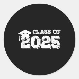 Sticker Rond Cl Of 2025 Shirt Senior Graduation 2025
