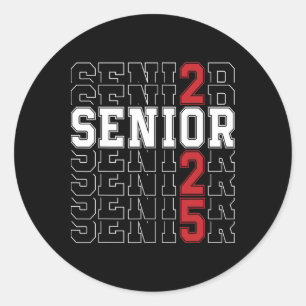 Sticker Rond Cl Senior De 2025 Graduation Ck À L'École Senior 2