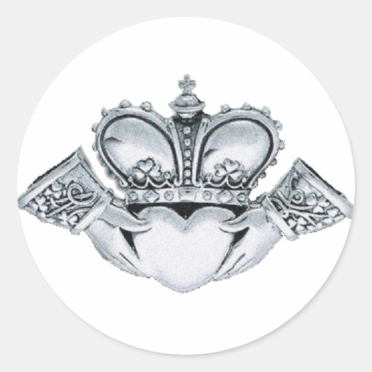 Sticker Rond Claddagh Wedding Invitations Enveloppe Phoques (Devant)