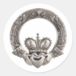 Sticker Rond Claddagh Wedding Invitations Enveloppe Phoques