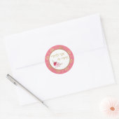 Sticker Rond Clair et rose foncé Rose Ani L'Dodi Classic (Enveloppe)