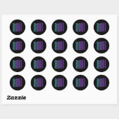 Sticker Rond Clairance Prévention du suicide Sensibilisation à (Feuille)