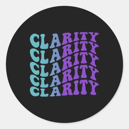 Sticker Rond Clairance Prévention du suicide Sensibilisation à (Devant)