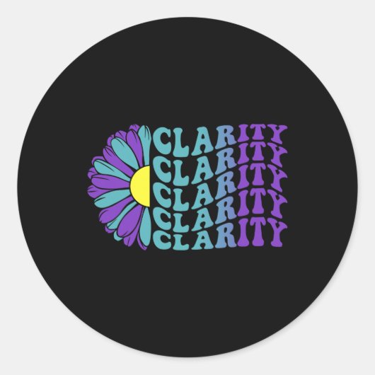 Sticker Rond Clairance Prévention du suicide Sensibilisation à (Devant)