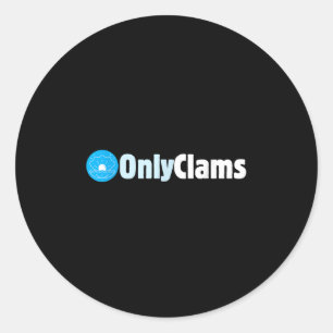 Sticker Rond Clam Collector Beach Pun Humour _ Uniquement clams