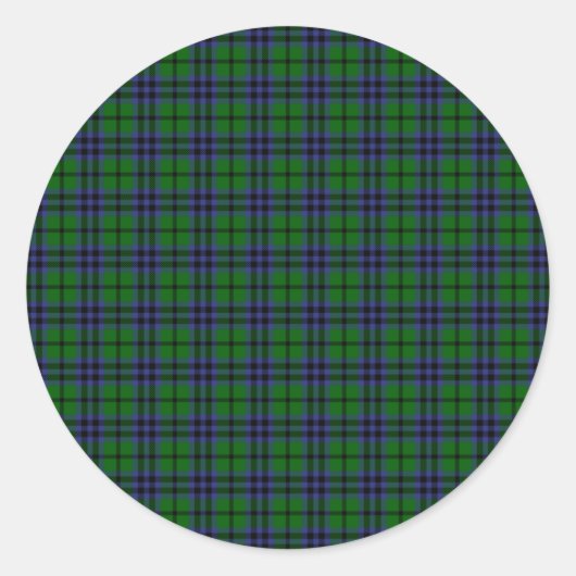 Sticker Rond Clan Austin Tartan (Devant)