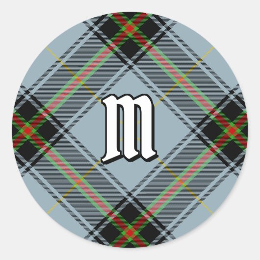 Sticker Rond Clan Bell Tartan (Devant)