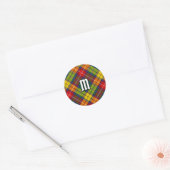 Sticker Rond Clan Buchanan Tartan (Enveloppe)
