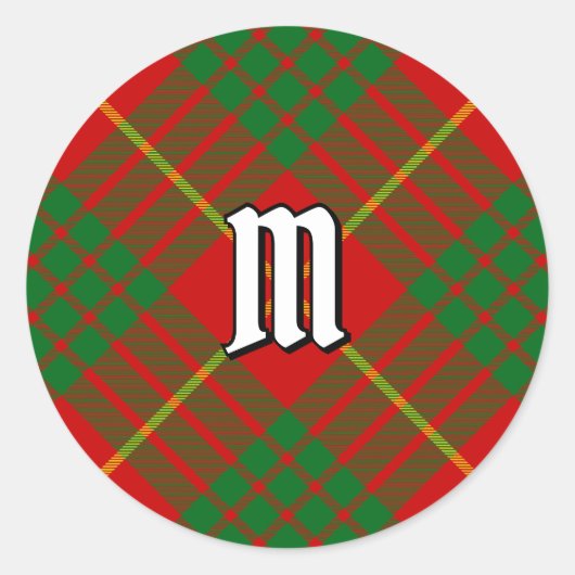 Sticker Rond Clan Cameron Tartan (Devant)