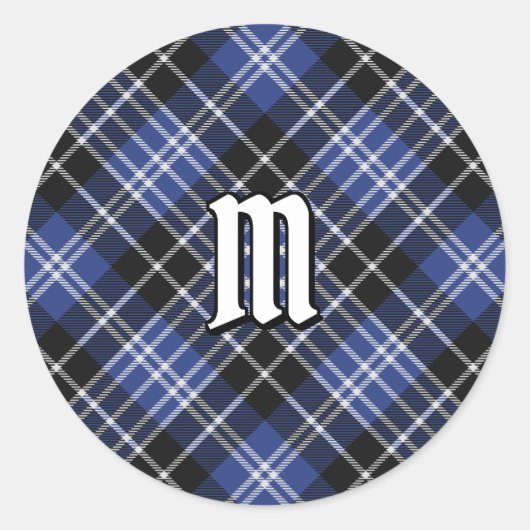 Sticker Rond Clan Clark Tartan (Devant)