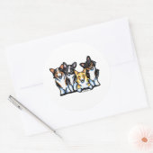 Sticker Rond Clan Corgi (Enveloppe)