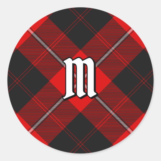 Sticker Rond Clan Cunningham Tartan (Devant)