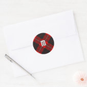 Sticker Rond Clan Cunningham Tartan (Enveloppe)