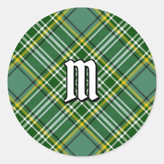 Sticker Rond Clan Currie Tartan (Devant)